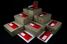 Versandkommissionierung fertige Pakete